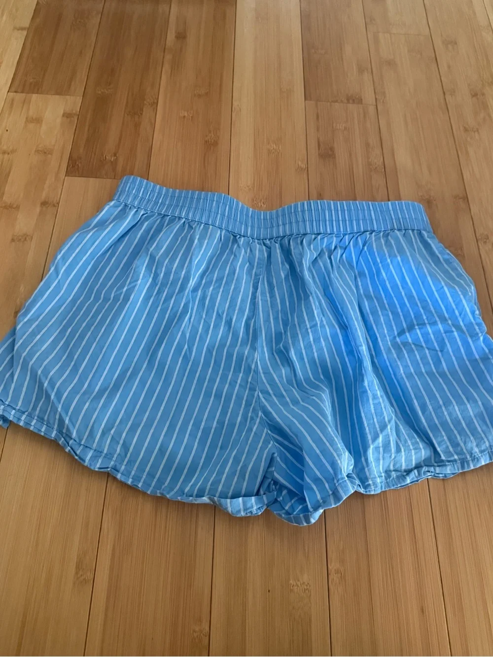 Universal Thread Light Blue & White Striped Shorts with